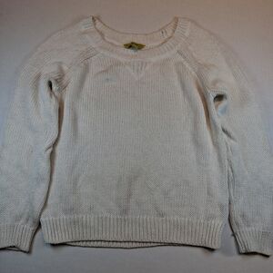 Banana Republic Milly Collection Open Knit Sweater XS White Cotton Classic